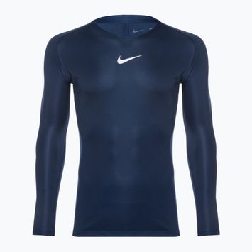 Longsleeve termoactiv pentru bărbați Nike Dri-FIT Park First Layer LS midnight navy/white