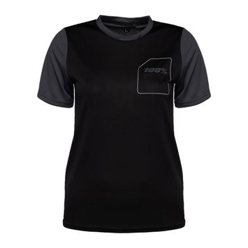 Tricou pentru copii 100% Ridecamp Youth Jersey SS negru STO-46401-181-04