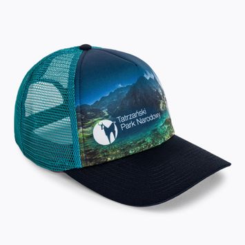 BUFF Trucker Black Pond negru Pond șapcă de baseball albastru-verde 129543.555.10.00