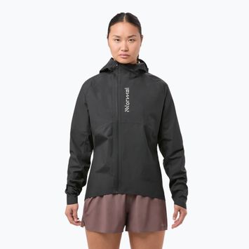 Jachetă de alergat pentru femei NNormal Trail Rain black