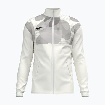 Bluză de tenis pentru bărbați Joma Court Full Zip white