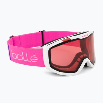 Ochelari de schi pentru copii Bollé Rocket white& pink matte/ vermillon