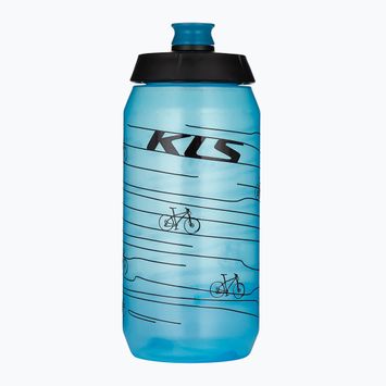 Bidon de bicicletă Kellys Kolibri 550 ml transparent blue