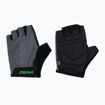Mănuși de ciclism pentru bărbați SILVINI Gaiono grey/green