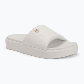 Papuci pentru femei Tommy Hilfiger Platform Monogram Poolslide ancient white