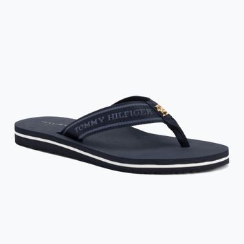 Papuci pentru femei Tommy Hilfiger Webbing Beach Sandal space blue