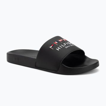 Papuci pentru bărbați Tommy Hilfiger Flags Pool Slide black