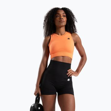 Top de antrenament pentru femei Gorilla Wear Olivia Crop orange