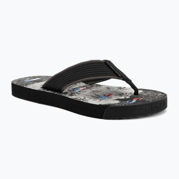 Papuci pentru bărbați Tommy Jeans Elevated Beach Sandal black