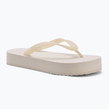 Încălțăminte pentru femei Calvin Klein YW0YW01830 Beach Sandal Flatform Tpu eggshell/bright white