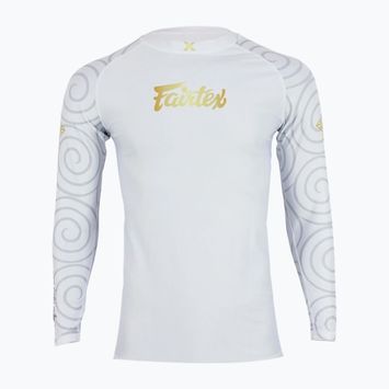 Rashguard longsleeve pentru bărbați Fairtex Hanuman Pro white
