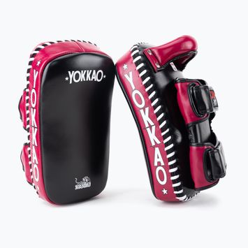 Scut de antrenament YOKKAO Curved 2 buc. black/cerise
