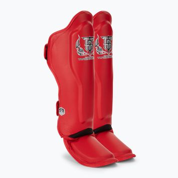 Apărători de tibie Top King Pro Semi Leather red