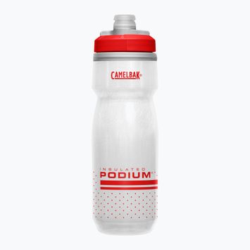 CamelBak Podium Chill 620ml roșu aprins/alb pentru biciclete