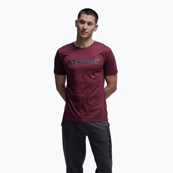 Tricou pentru bărbați Atomic Alps maroon
