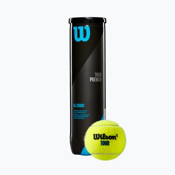 Wilson Tour Premier All Ct set de mingi de tenis 4 buc. galben WRT119400