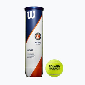 Set de mingi de tenis Wilson Roland Garros Clay Ct 4 buc galben WRT115000