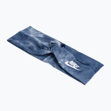 Bandă de cap Nike Twist Knot Tie Dye albastru N1008232-421