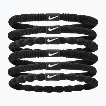 Elastice de păr Nike Flex Hair Tie 6 buc. black/black/white