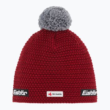 Căciulă de iarnă Eisbar Jamie Pompon Ska burgundy/graumele