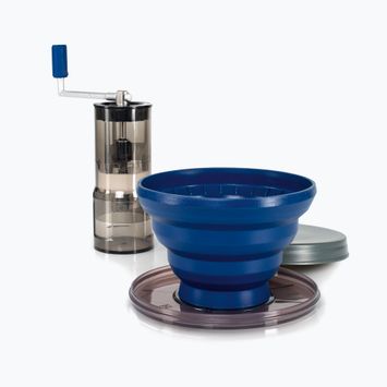 Set de călătorie GSI Outdoors Gourmet Pourover Java albastru