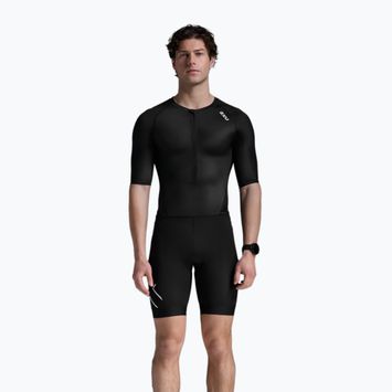 Costum de triatlon pentru bărbați 2XU Core Sleeved black/white