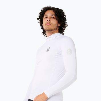 Longsleeve de înot pentru bărbați  Rip Curl Search UPF Performance Hood white