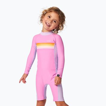 Costum de baie dintr-o piesă pentru copii Rip Curl Rainbow Tide Springsuit bright pink