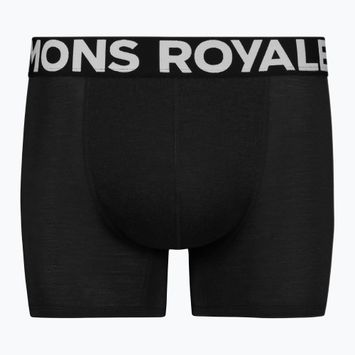 Boxeri termoactivi pentru bărbați Mons Royale Hold 'em Shorty Merino black