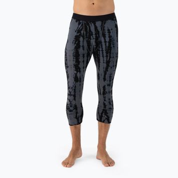 Pantaloni termoactivi pentru bărbați Mons Royale Cascade Merino Base Layer 3/4 grey tie dye
