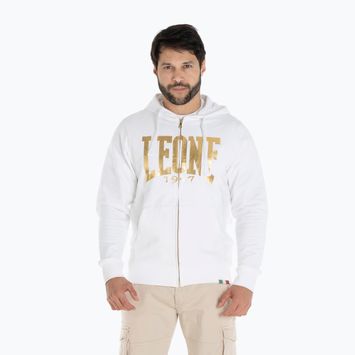 Bluză pentru bărbați LEONE 1947 Gold Hoody optic white