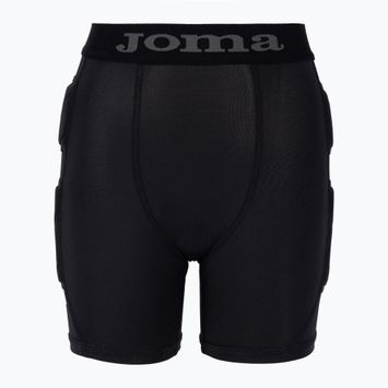 Pantaloni scurți de fotbal pentru copii Joma Goalkeeper Protec negru 100010.100