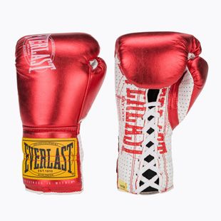 Mănuși de box  Everlast Fight Leather red