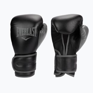 Mănuși de box pentru bărbați EVERLAST Powerlock Pu, negru, EV2200 BLK-10 oz.