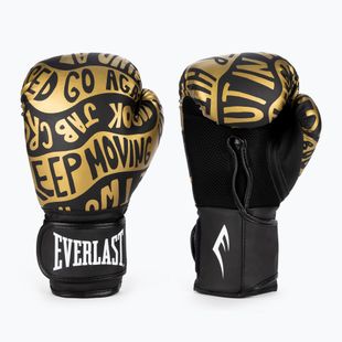 Everlast Spark Spark negru/aur mănuși de box EV2150 BLK/GLD