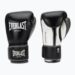 Mănuși de box Everlast Powerlock OG H&L Leather Advanced Training black/white