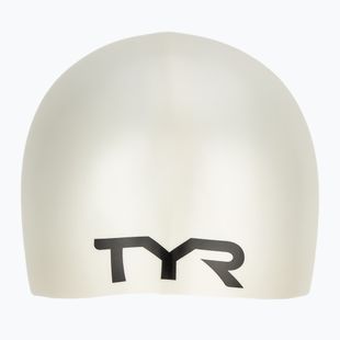 Cască de înot pentru copii TYR Wrinkle-Free Silicone white