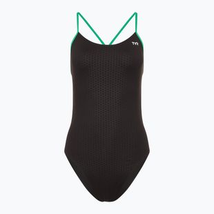 Costum de baie dintr-o bucată pentru femei TYR Hexa Cutoutfit black/green