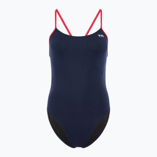 Costum de baie dintr-o bucată pentru femei TYR Hexa Cutoutfit navy/red