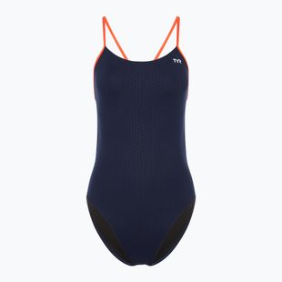 Costum de baie dintr-o bucată pentru femei TYR Hexa Cutoutfit navy/orange