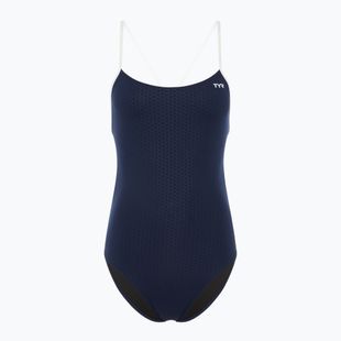 Costum de baie dintr-o bucată pentru femei TYR Hexa Cutoutfit navy/white