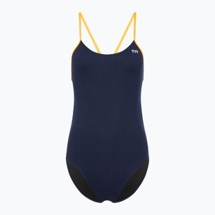 Costum de baie dintr-o bucată pentru femei TYR Hexa Cutoutfit navy/gold