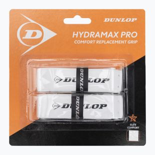 Înveliș pentru rachetă de squash Dunlop Hydramax Pro Replacement Grip 2buc white