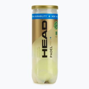 HEAD Padel Pro S+ mingi de padel 3 buc. galben