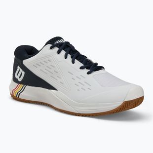 Pantofi de tenis pentru bărbați Wilson Rush Pro Ace Clay RG alb/marin blazer/ cauciuc