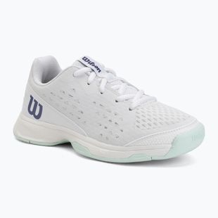Încălțăminte de tenis pentru copii Wilson Rush Pro Ace L Jr white/bay/skip blue