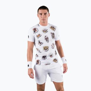 Tricou de tenis pentru bărbați HYDROGEN Tattoo Tech alb T00504001