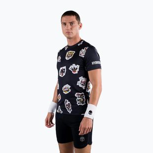 Tricou de tenis pentru bărbați HYDROGEN Tattoo Tech negru T00504007