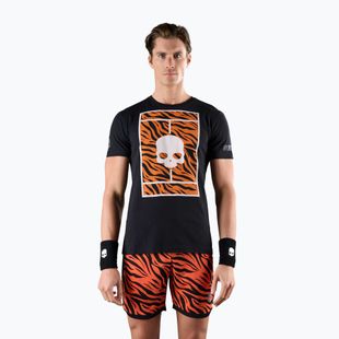 Bărbați HYDROGEN Tennis Court Tennis Court Cotton Tee negru