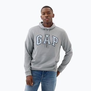 Hanorac pentru bărbați GAP Heritage Crewneck Logo storm cloud